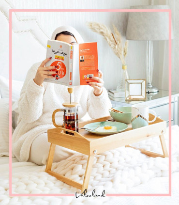 سيني صبحانه پایه دار چوبی